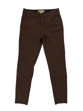 Democracy Ab Solution Brown Skinny Jeans Sz 4 Mid Rise Stretch Ankle 17” inseam